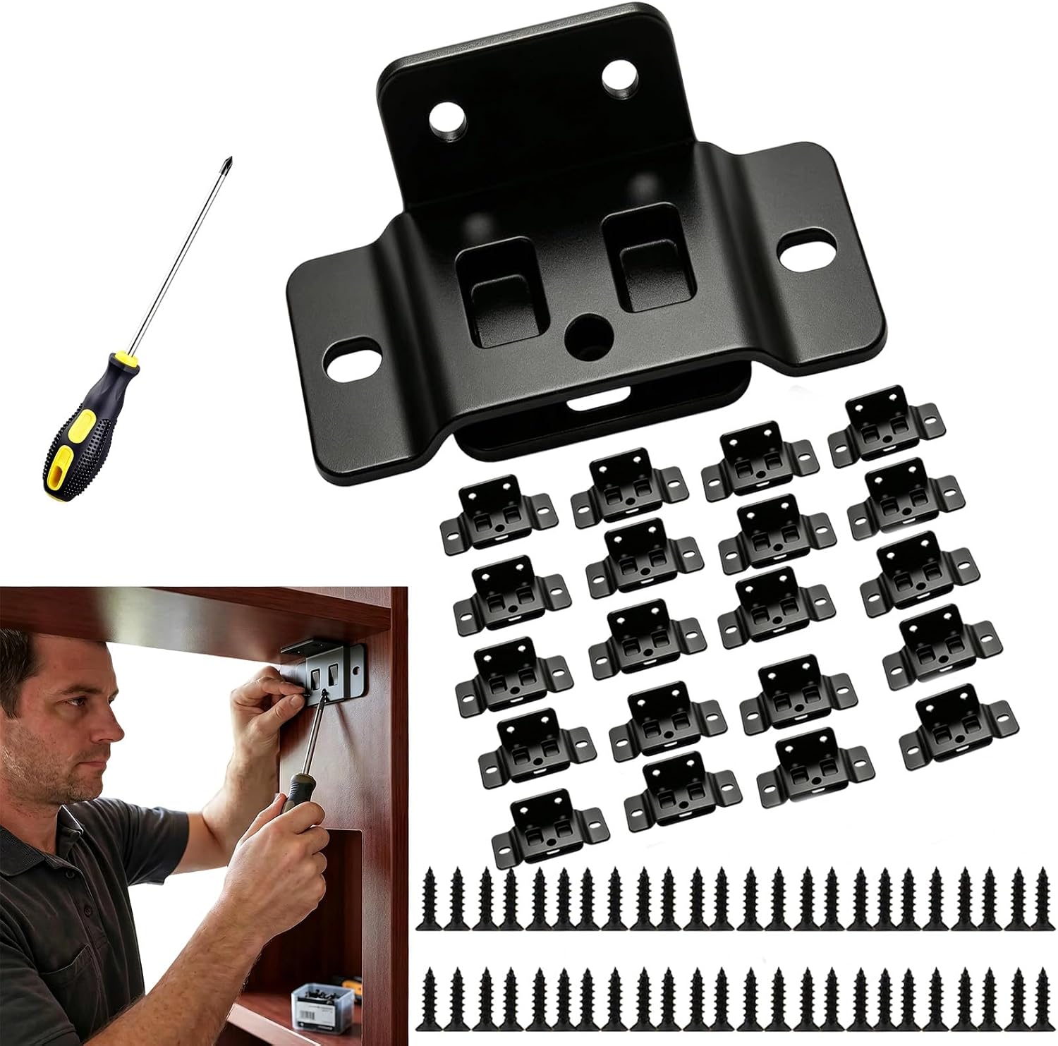 Quick Fitting Furniture Joint Bracket（10pack）