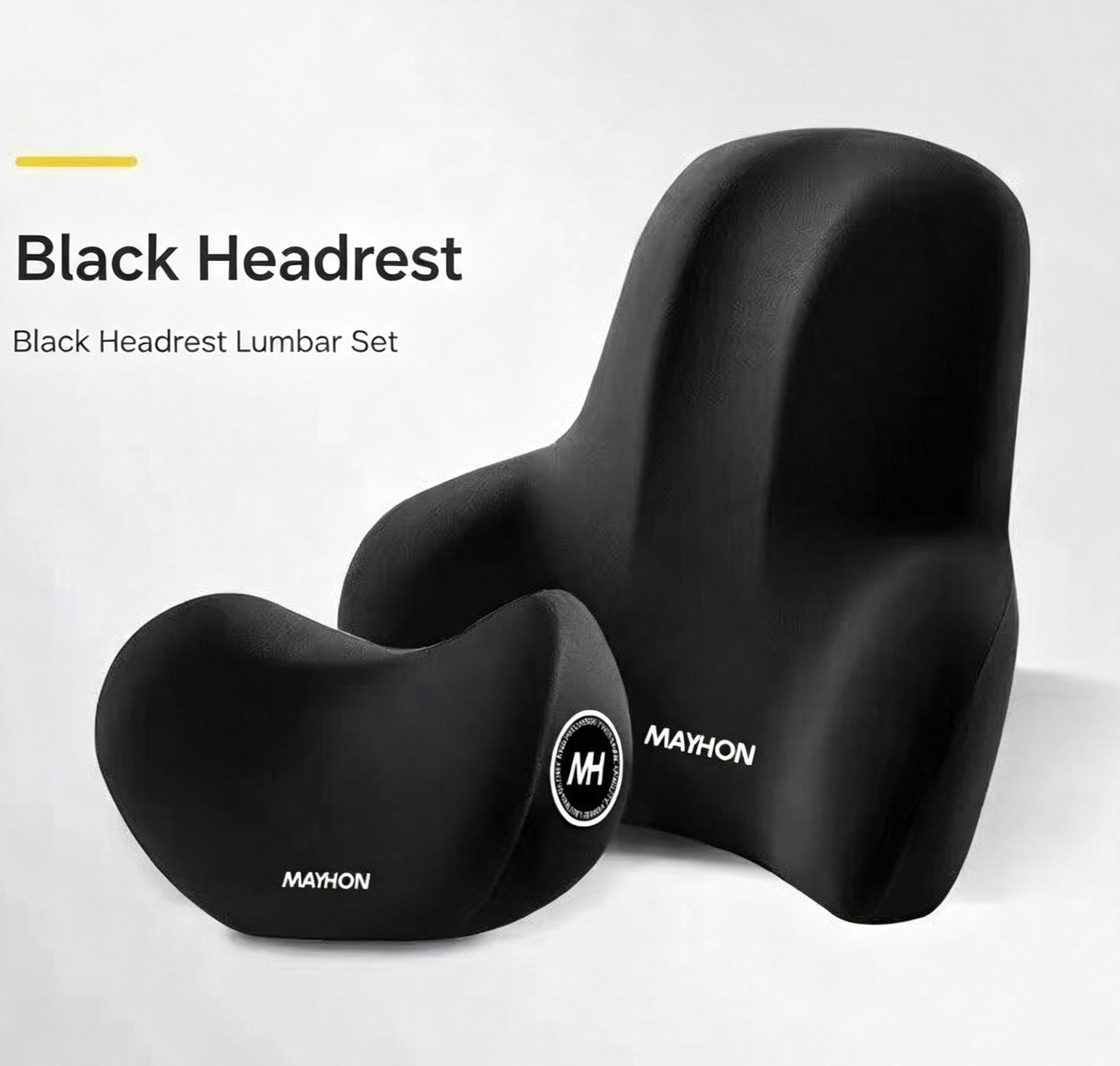 Car Headrest & Lumbar Support Cushion