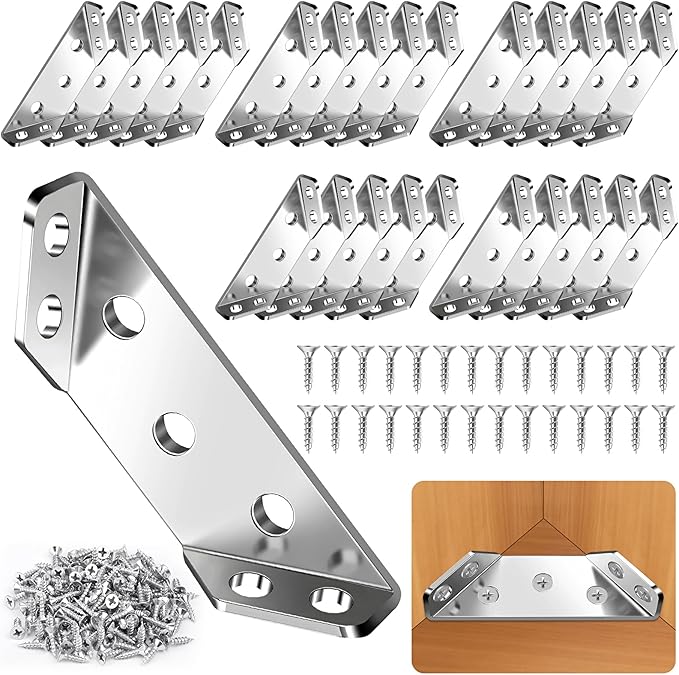 🔥Stainless steel angle brackets with screws