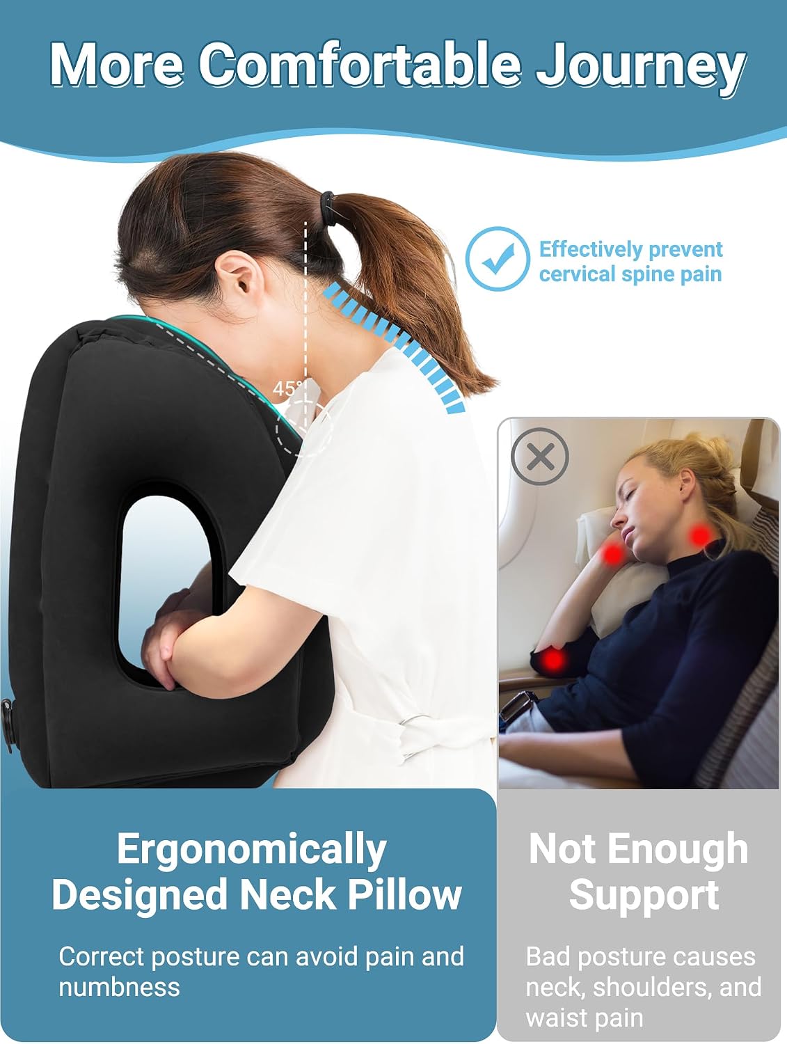 Inflatable Travel Pillow