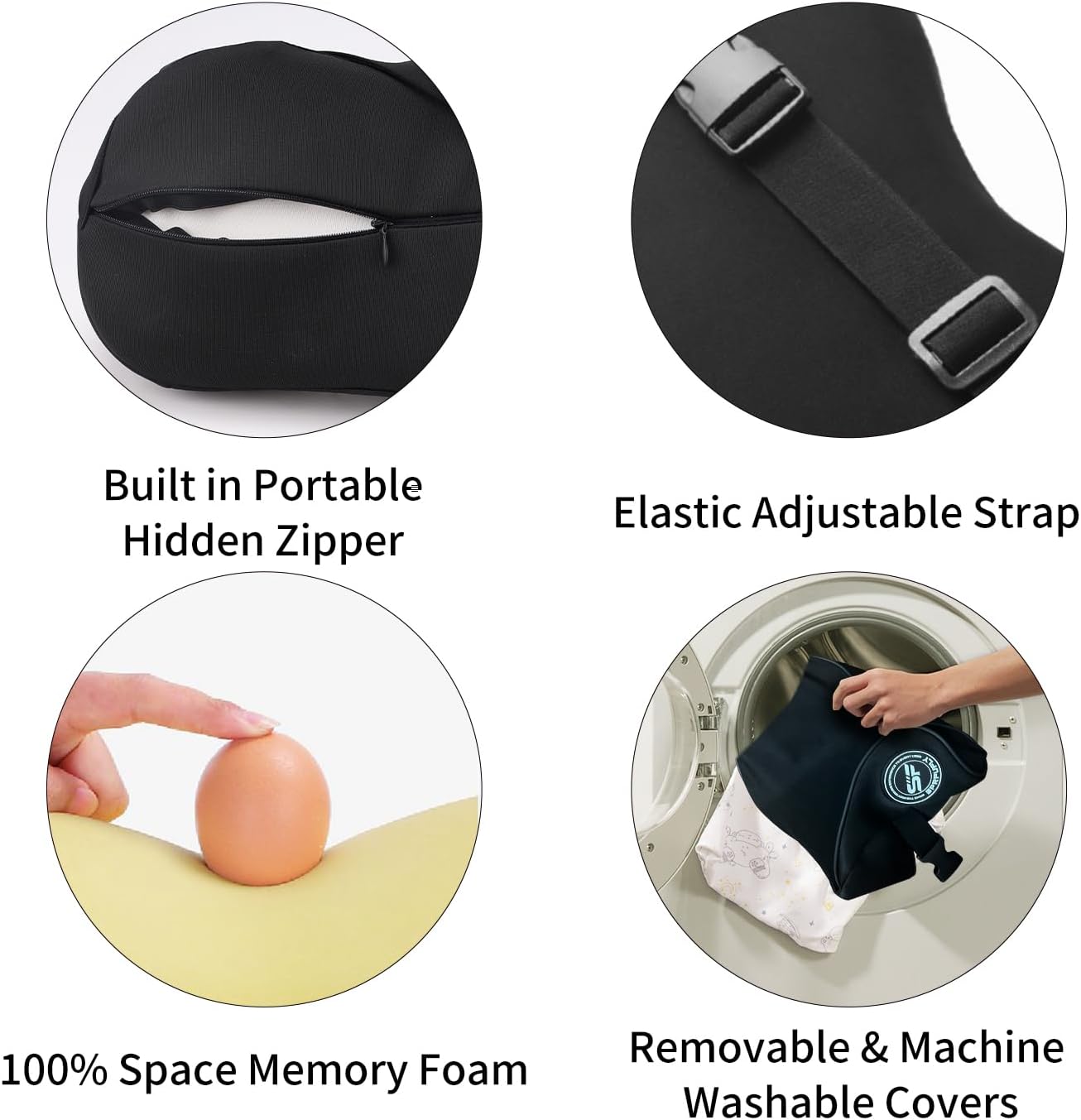 Car Headrest & Lumbar Support Cushion