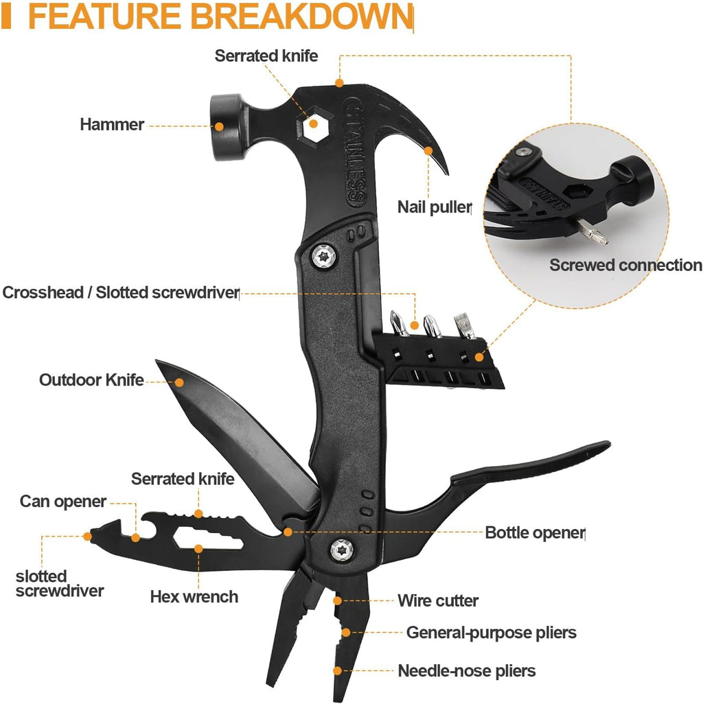 15 in 1 Multitool Hammer