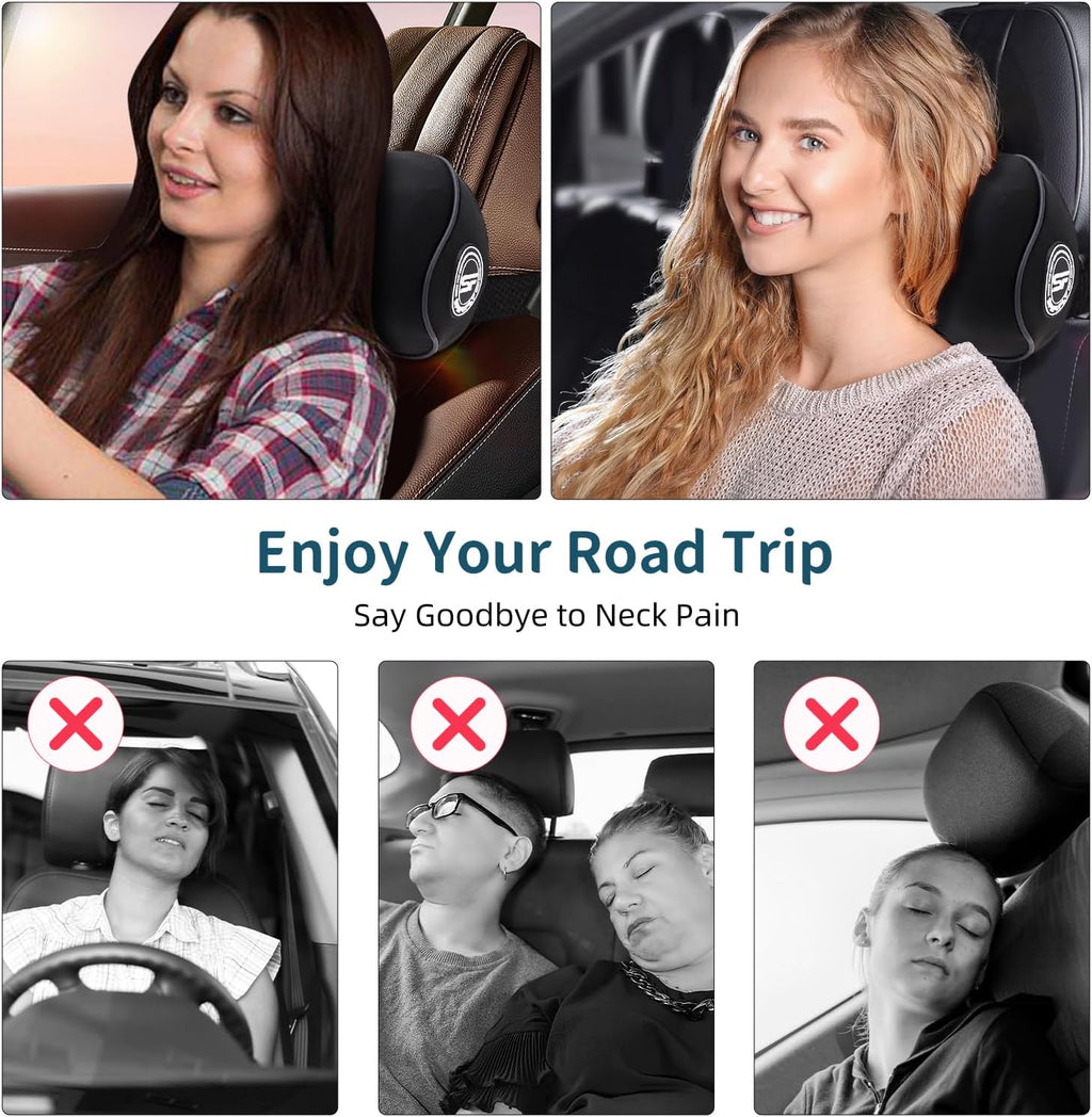 Car Headrest & Lumbar Support Cushion