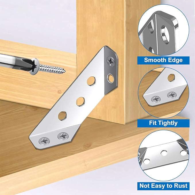🔥Stainless steel angle brackets with screws