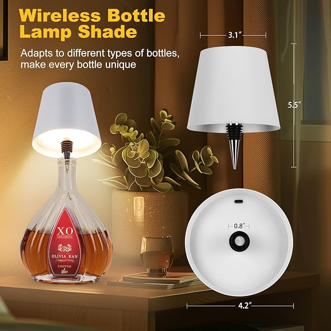 2pcs Wireless Bottle Lamp