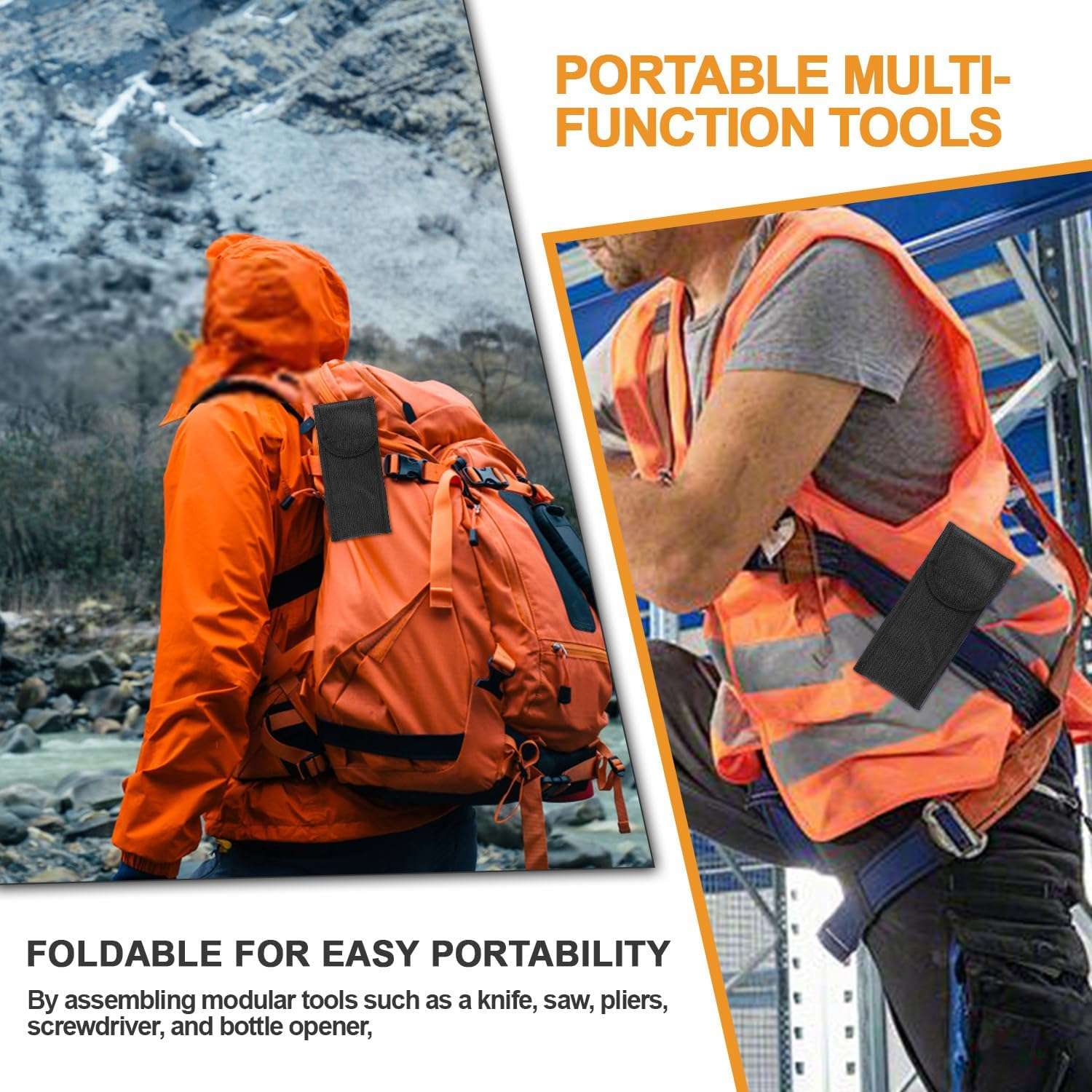 15 in 1 Multitool Hammer Multi Tool Survival Gear Multitool