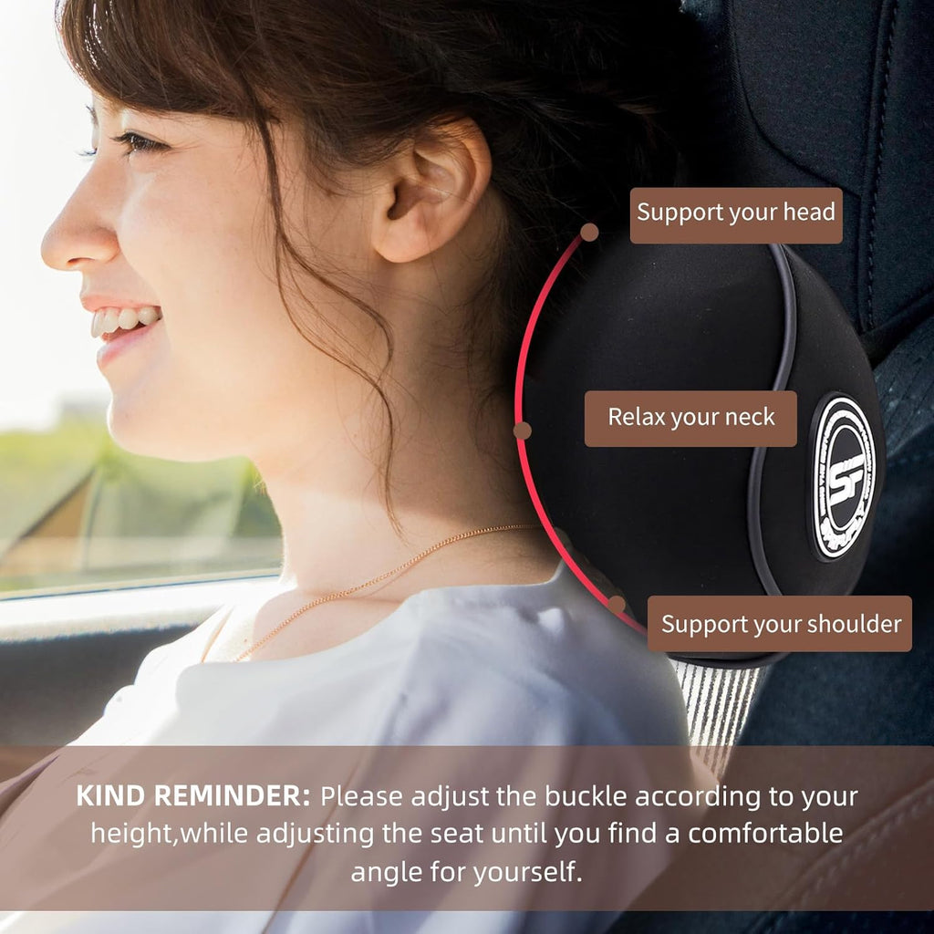 Car Headrest & Lumbar Support Cushion