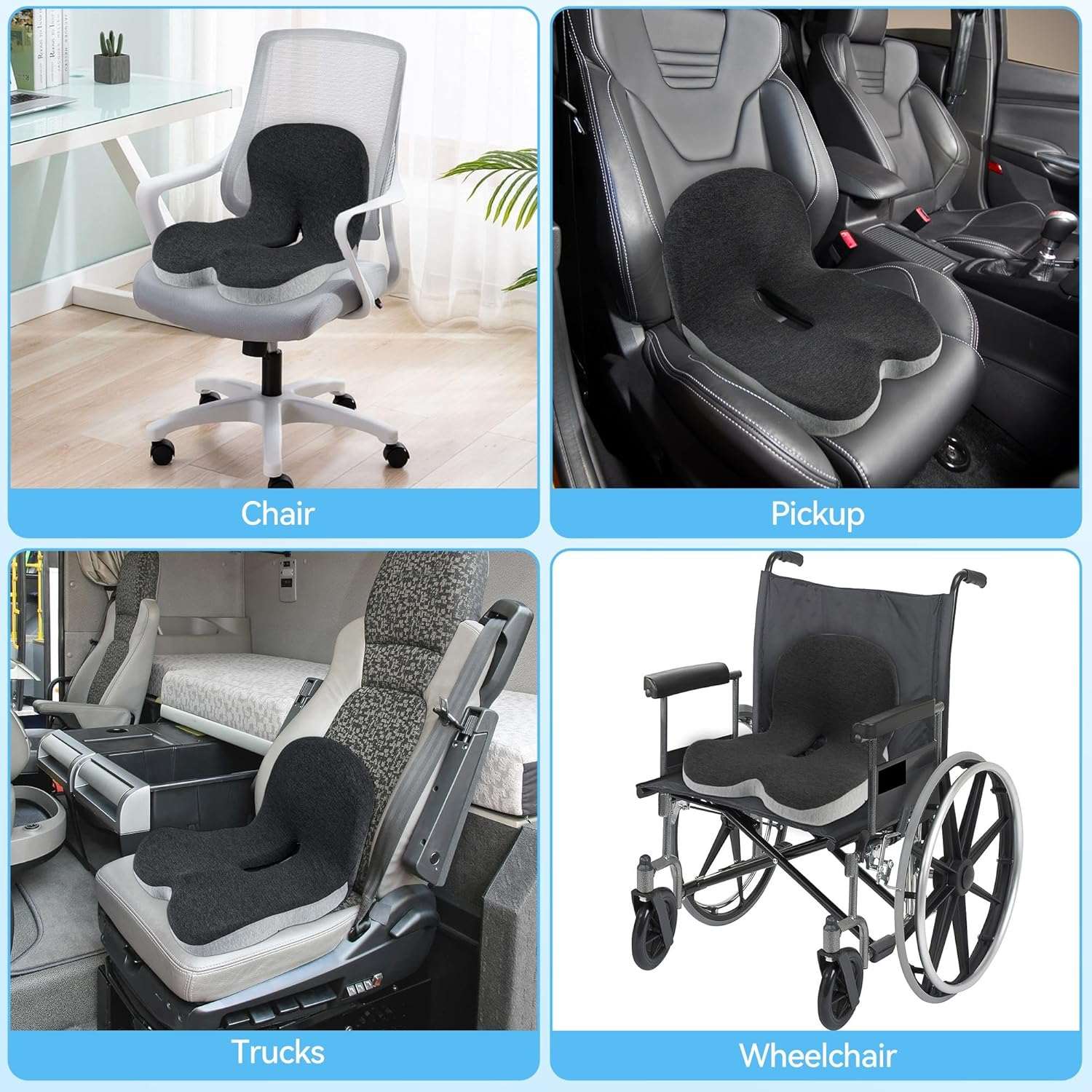 Trucker seat Cushions for Long Sitting